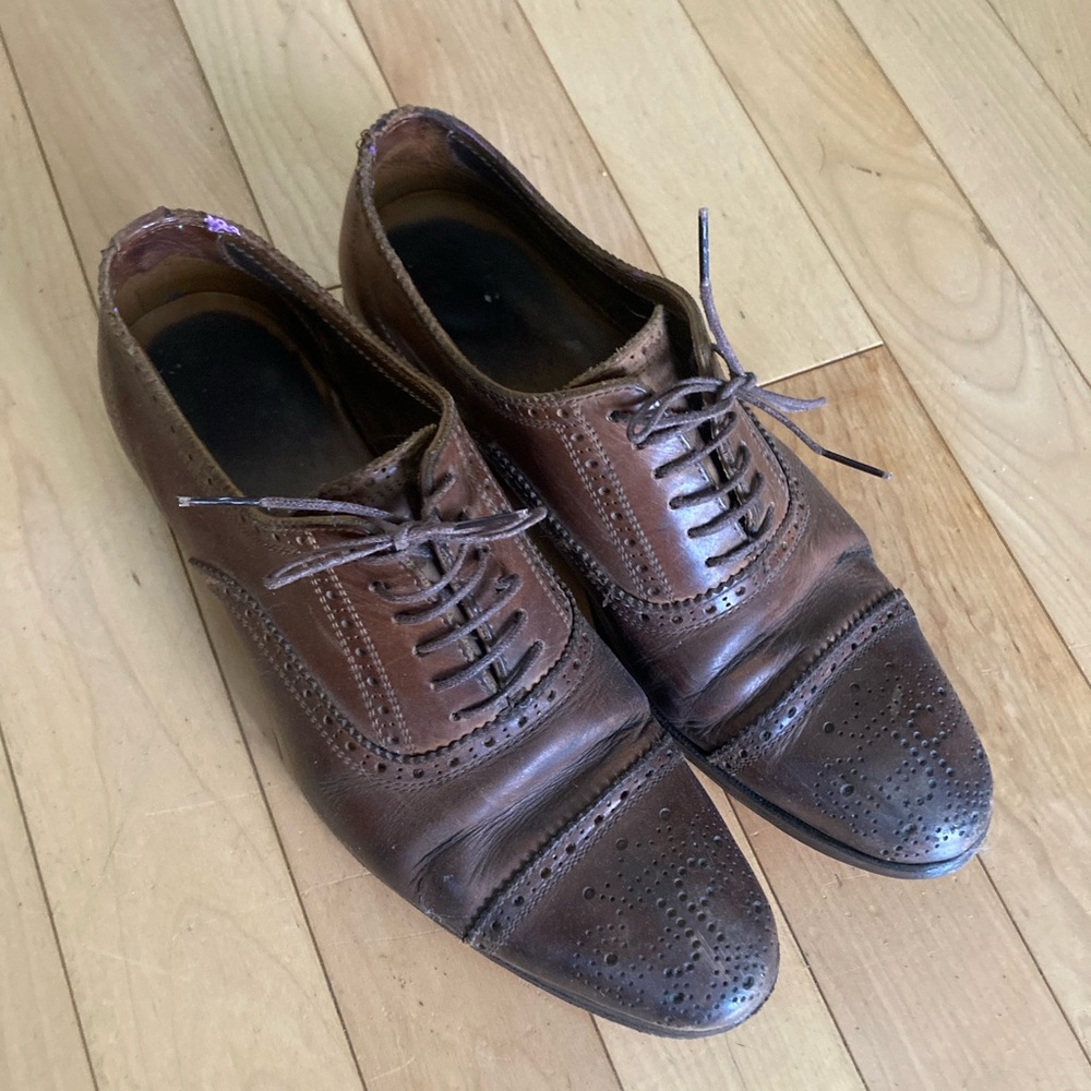 Fluevog Brown Oxford shoes